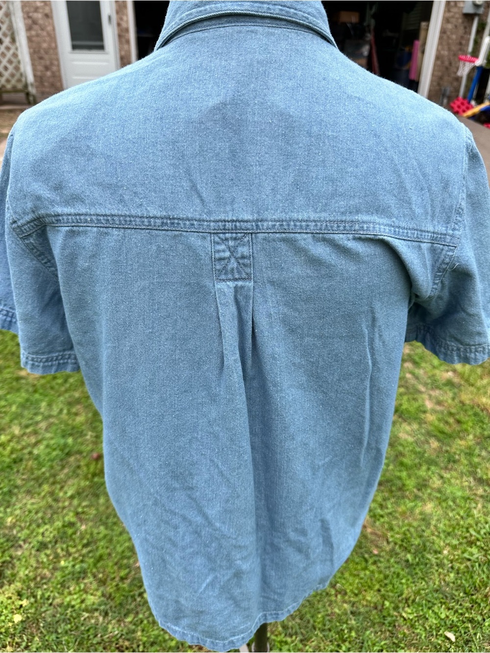 Vintage Las Vegas Embroidered Denim Button-Up Shirt | Size Small - Picture 4 of 5